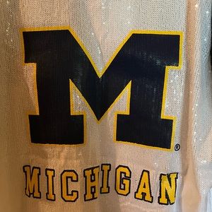 Michigan chic champs full sequin jersey dress